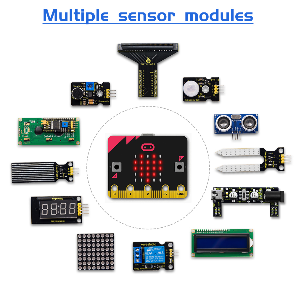 KEYESTUDIO Micro:bit V2 Basic  - Microbit Robot 评论和价格