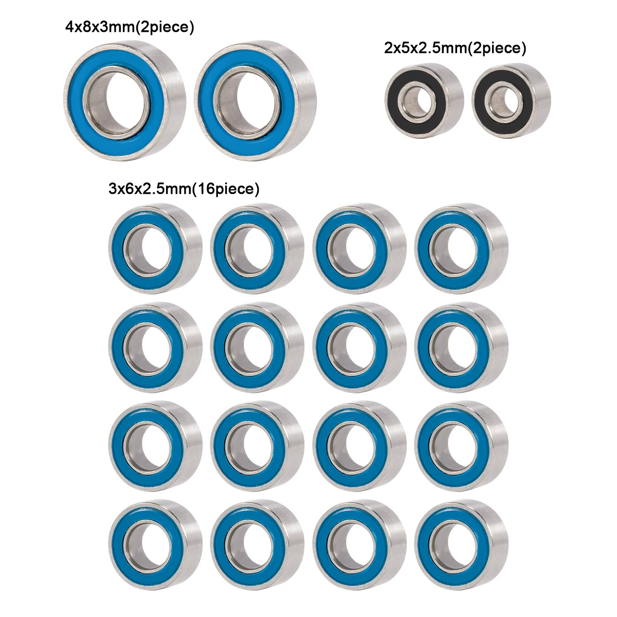 20Pcs Sealed Ball Bearings for - Robot Car Kit 评论和价格