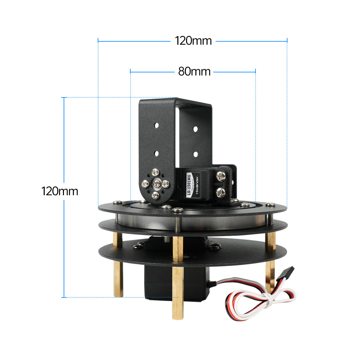 Hiwonder Unassembled 2 DOF Pan - Servo Bracket 评论和价格