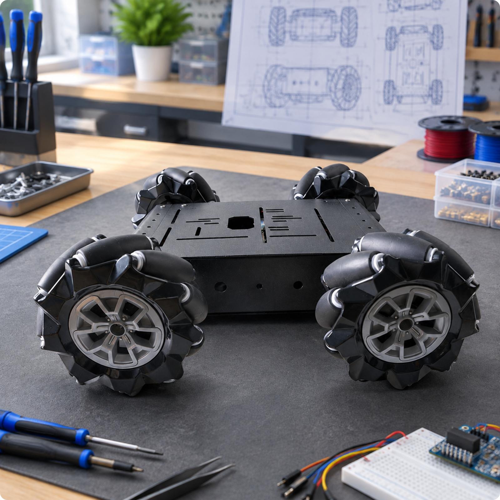Multidirectional RC Car Chassi - Robot Chassis 评论和价格