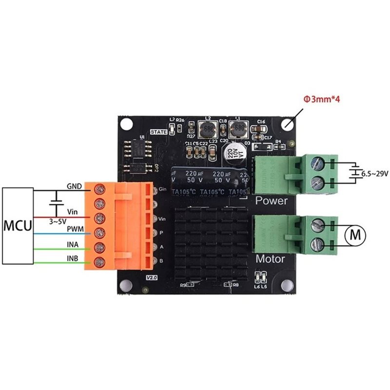 AT02-12V 24V 16A High-Power DC - Motor Driver Module 评论和价格