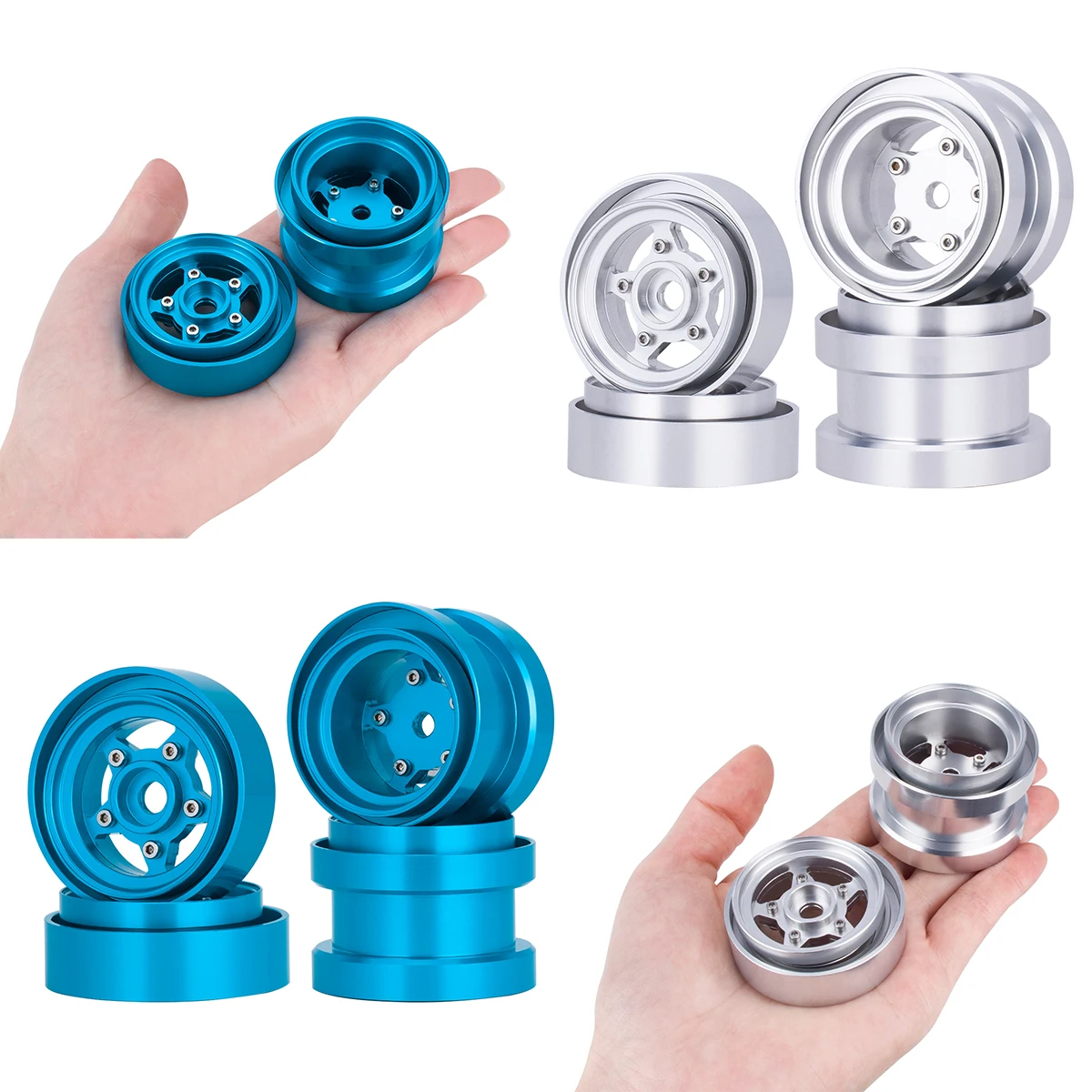 Aluminum Beadlock Wheels for 1 - Robot Car Kit 评论和价格