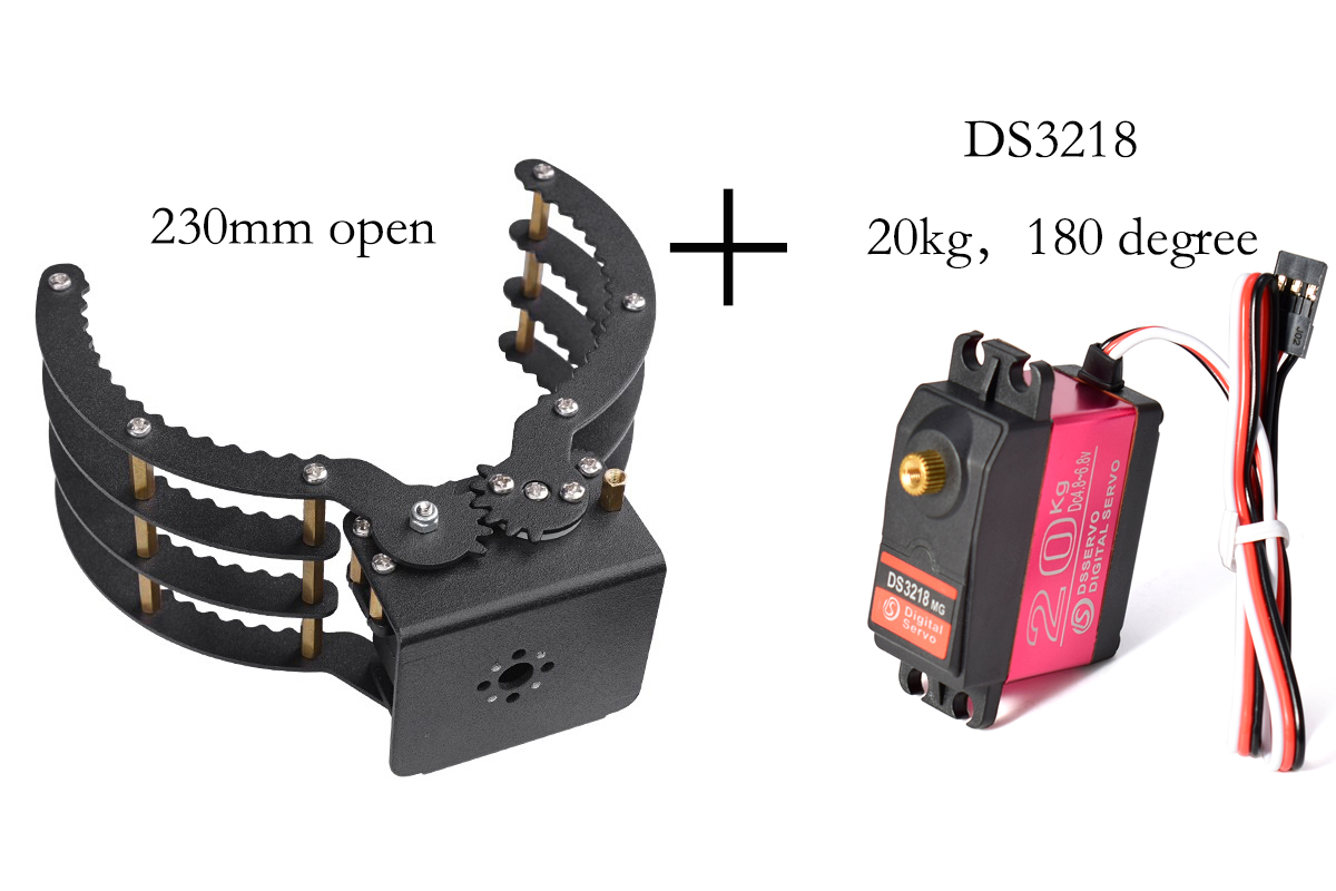 230mm Opening Mechanical Claw  - Robot Arm Kit 评论和价格